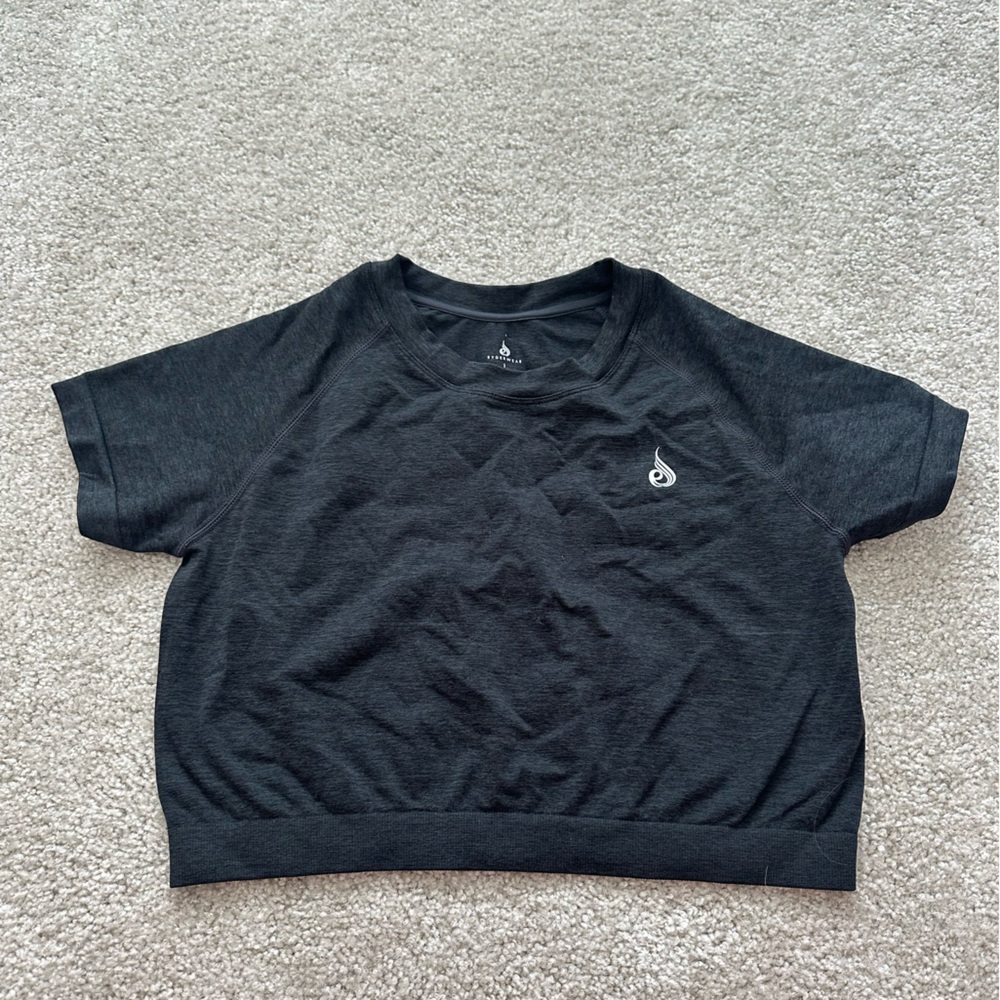 Ryderwear Charcoal Short Sleeve Workout Tee